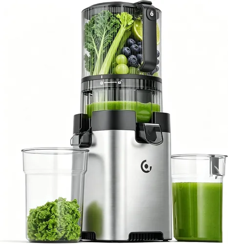Miniatura 3 de Slow Masticating Juicer with 5.3 Inch Wide Chute, 90oz Large Capacity, Ultra Quiet Cold Press Juicer, High Juice Extraction, Easy to Clean Juicer