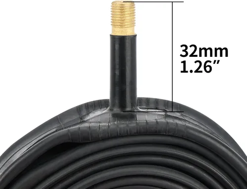 Miniatura 3 de RUTU 27 tubos para neumáticos de bicicleta de 1 3/8 (tubo de 700 x 35-40), tubo interior de 27 x 1.3/8 con válvula Schrader de 1.260 in y accesorios