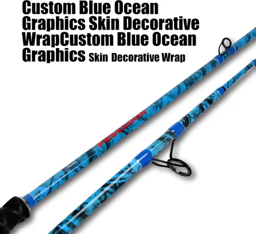 Miniatura 4 de Fiblink Caña de pescar convencional de barco de 2 piezas Caña de pescar portátil Spinning/Casting Rod Carbon Fishing Pole