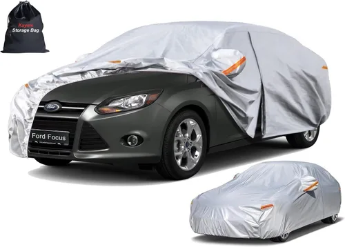 Miniatura 42 de Kayme - Cubierta completa impermeable de 6 capas para automóvil, apta para todo clima, protección para exteriores contra lluvia, rayos ultravioleta