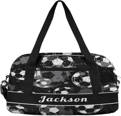 Bolsa de lona personalizada para niños, bolsa de gimnasio deportiva personalizada para niños, bolsa de mano para el fin de semana para viajes, Ball 3
