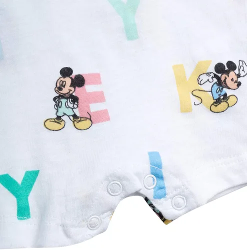 Miniatura 5 de Disney Mameluco de Mickey Mouse para bebés y niños, 4 piezas para recién nacidos (0-24 meses)