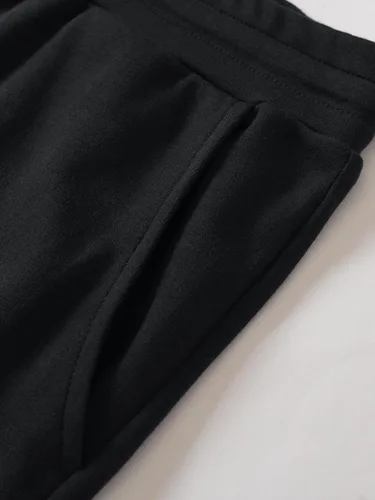Miniatura 4 de Weintee Pantalones de punto con cordón y bolsillos para mujer de talla grande