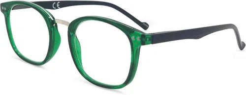 Miniatura 10 de In Style Eyes Gafas de lectura modernas, montura completa, estilo ovalado clásico, marco ligero con bisagras de resorte de metal, color negro, 1.0 x