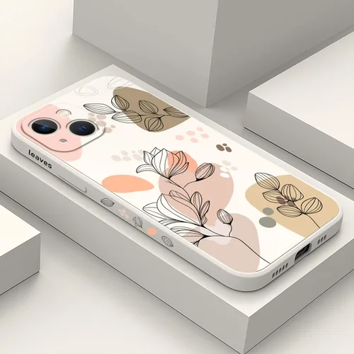 Miniatura 26 de LEECG Funda para iPhone 13 con diseño de mariposas y flores, diseño de astronauta, funda de teléfono con forro de microfibra suave, funda delgada
