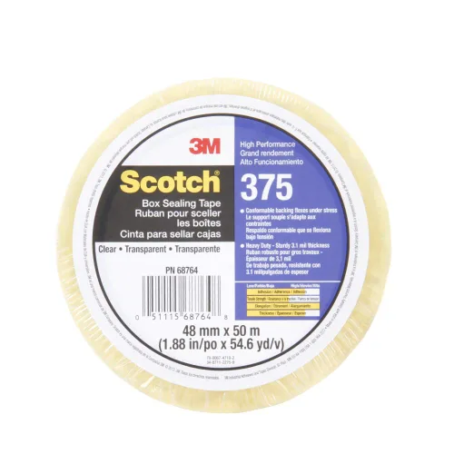Miniatura 2 de 3M Scotch 72408-case 375 - Cinta de sellado de caja, 1.890 in x 2,998.7 ft, transparente (paquete de 6)