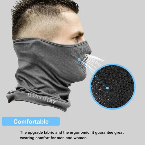 Miniatura 2 de Máscara facial de medio pasamontañas para deportes al aire libre