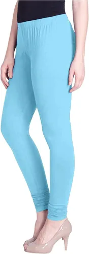 Miniatura 20 de ladyline Leggings Churidar elásticos de algodón para mujer Extra largos de longitud completa de cintura alta Talla regular y grande Pantalones