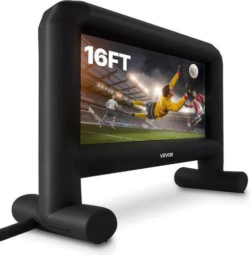 Miniatura 10 de VEVOR Pantalla de Proyector Inflable para Exteriores con Soplador de Aire de 350W Pantalla Inflable de Tela Oxford Pantalla Hinchable para Películas