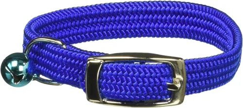Miniatura 2 de Kool Kat Collar de seguridad elástico para gatos con campana, negro, 12 pulgadas