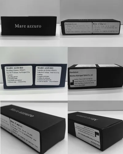 Miniatura 6 de MARE AZZURO Gafas de Lectura para Mujeres con Protección UV Lentes de Sol 50 75 100 125 150 175 200 225 250 275 300 325 350 375 400 (Negro, 1.50)
