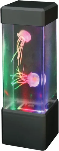 WARM FUZZY Juguetes (1) Lámpara de medusa, funciona con pilas y USB que cambia de color, lámpara de lava para energía positiva, decoración perfecta