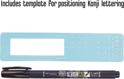 Miniatura 3 de Tombow 82038 Fudenosuke, punta suave y dura Fudenosuke Brush Pen para caligrafía y dibujos artísticos