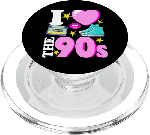 Miniatura 8 de I Love The 90s Cool Retro 90s Party Disco PopSockets Adhesive PopGrip
