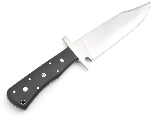 Miniatura 6 de Nooraki - Cuchillo de caza de espiga completa hecho a mano de 15 pulgadas con funda de cuero, cuchillo Bowie multiusos con mango de micarta