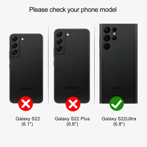 Miniatura 2 de Funda para Galaxy S22 Ultra, funda magnética desmontable 2 en 1, funda de piel sintética para teléfono con tarjetero para Samsung Galaxy S22 Ultra