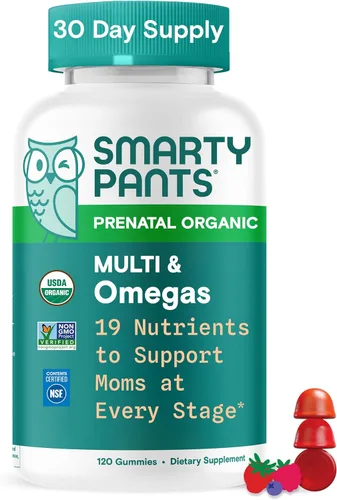 Miniatura 16 de SmartyPants Vitaminas prenatales orgánicas para mujeres, multivitamínicos: probióticos, biotina, metilfolato, omega3 (ALA), vitamina D3, C, vitamina