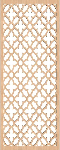 Miniatura 4 de Madison Paneles de pared decorativos de madera con calado, 9 3/8 pulgadas de ancho x 24 3/8 pulgadas de alto x 1/4 de alto, nogal