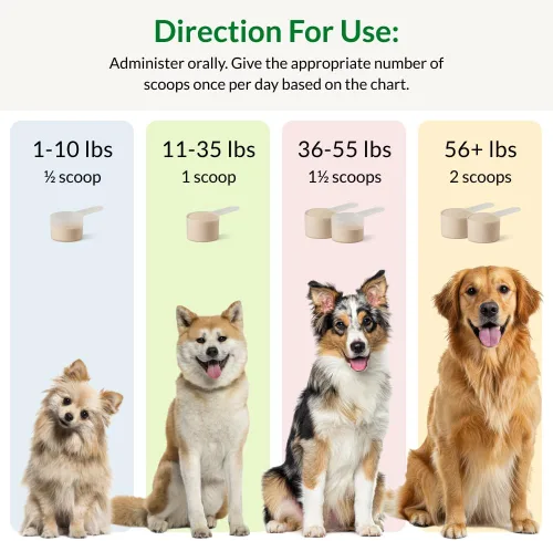 Miniatura 7 de Ultimate Pet Nutrition Nutra Thrive Canine, suplemento nutricional en polvo 40 en 1 para perros con digestión y apoyo inmunológico, vitaminas