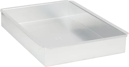 Miniatura 2 de Ateco Molde para pasteles de aluminio, rectángulo, 8 por 12 por 3 pulgadas, plata