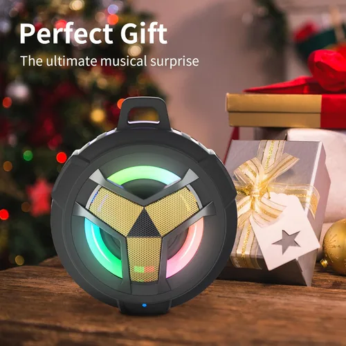 Miniatura 6 de EBODA Altavoz Bluetooth impermeable, altavoz inalámbrico para ducha, IP67 impermeable, luz LED, flotante, altavoces portátiles para viajes, piscina