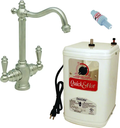 Miniatura 11 de Westbrass DT1F205-62 Victorian 9 pulgadas Grifo instantáneo caliente y frío con sistema de tanque digital HotMaster DigiHot Dispensador de agua