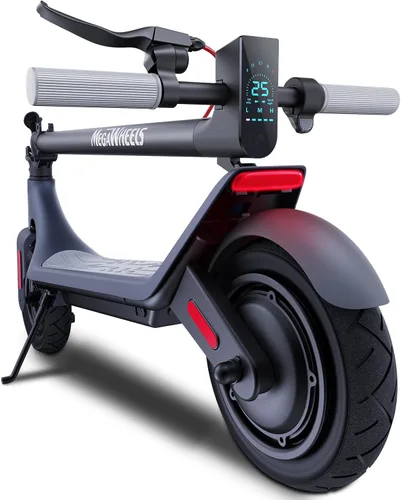 MEGAWHEELS Electric Scooter,Electric Scooter Adults Teens,10in Pneumatic Tires,350/500/600W Motor,19/31 Miles Range,15.5mph E Scooter with Smart APP