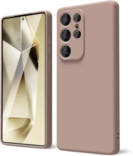 Miniatura 160 de oakxco Funda para teléfono Samsung Galaxy S21 Ultra con agarre de silicona líquida, bonita funda delgada y delgada de goma suave de TPU lisa