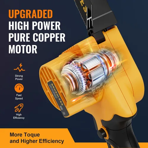 Miniatura 5 de Mini motosierra inalámbrica de 8 pulgadas para batería Dewalt 20V MAX alimentada por electricidad (SIN batería), motosierra eléctrica, motosierra