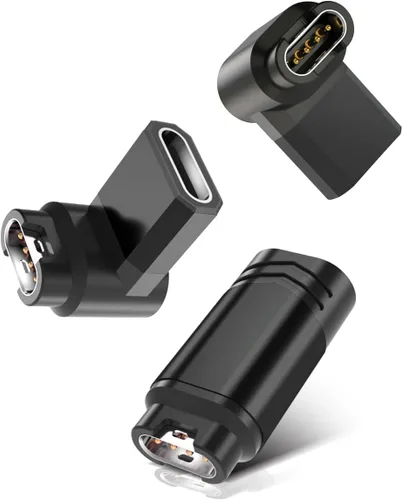 Adaptador de Carga USB C Itramax para Reloj Garmin 3Pack, Conector de Cable de Carga Tipo C para Garmin Fenix 8 7 7S 7X 6 E Pro Solar, Forerunner