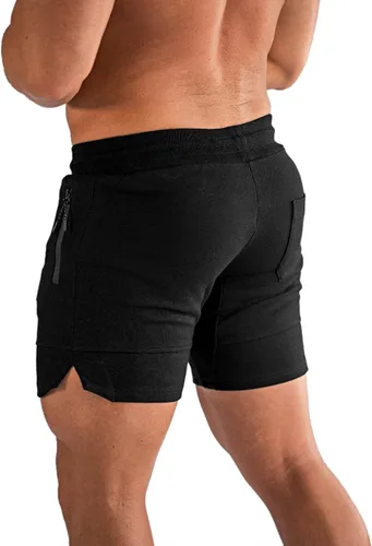 Miniatura 5 de PIDOGYM Pantalones cortos de entrenamiento para hombre de 5 pulgadas, pantalones cortos ajustados para culturismo, correr, entrenamiento