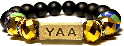 Miniatura 87 de Pulseras africanas tradicionales con nombre nacido en el día para mujeres de Ghana, materiales naturales, ajuste cómodo y holgado