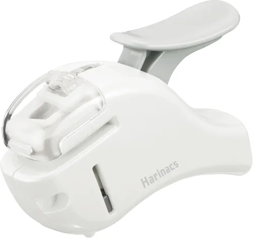 Miniatura 13 de Kokuyo, Grapadora sin grapas, Harinacs Compact Alpha portátil sin agujeros, hasta 5 hojas sin encuadernación con grapas, color rosa, importado