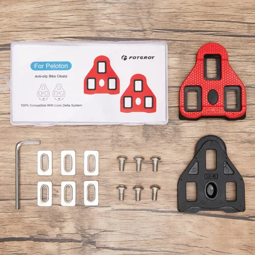 Miniatura 4 de Tacos de bicicleta compatibles con Peloton Look ARC Delta – Juego de tacos de bicicleta de interior y bicicleta de carretera – Totalmente compatible