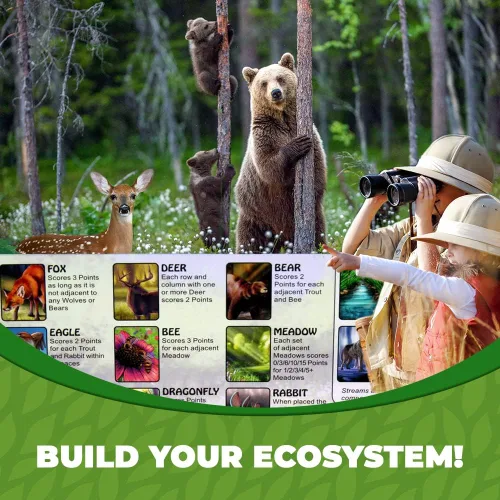 Miniatura 6 de Ecosistema - Un juego de cartas familiar sobre la construcción de hábitats ¡Aprende sobre animales, ecología y biodiversidad para niños, adultos