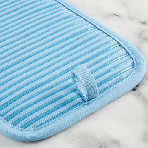 Miniatura 6 de KITCHENAID Guante para horno de tela de rizo de algodón acolchado, agarradera, toalla de cocina, juego de 4 piezas, resistente al calor, agarre