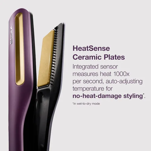 Miniatura 8 de Shark SilkiPro™ Straight Plancha de cabello húmedo a seco + secador rápido 3 peines intercambiables Secado ultrarrápido Sin daños por calor