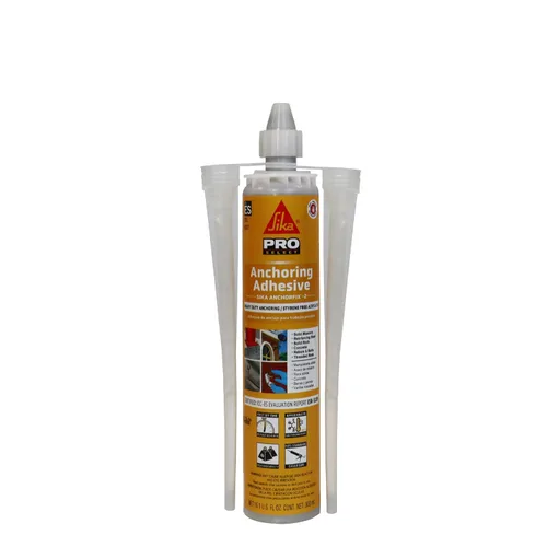 SIKA AnchorFix-2 Adhesivo de anclaje súper resistente, sistema de dos componentes para varillas roscadas en hormigón, 10.1 onzas líquidas, curado