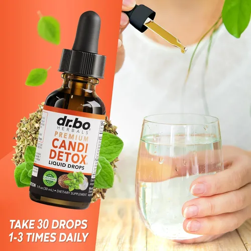 Miniatura 7 de Candida Cleanse Detox para mujeres y hombres – Gotas de aceite de orégano orgánico, ácido caprílico negro nogal ajenjo Candi suplemento suplemento