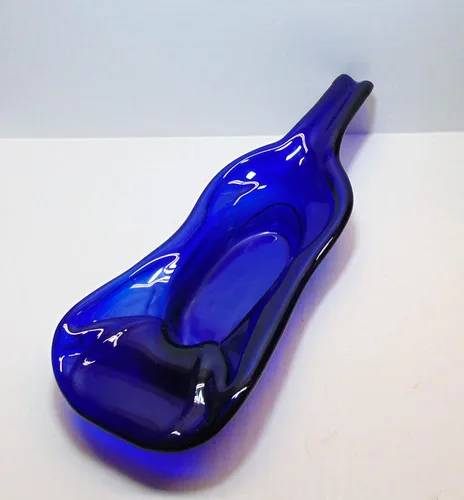 Miniatura 7 de UpC- Plato de inmersión reciclado para botellas de vino azul cobalto