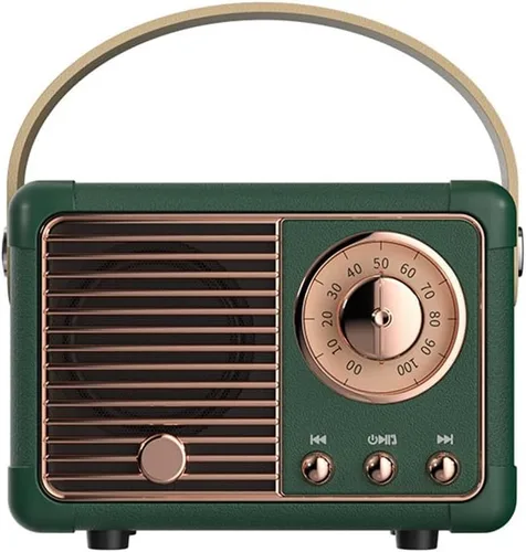 Miniatura 6 de Altavoz Bluetooth retro, altavoz Bluetooth inalámbrico, lindo estilo antiguo para cocina, dormitorio, oficina, fiesta, al aire libre, altavoz
