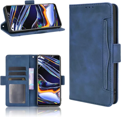 Miniatura 9 de Funda para Oppo Realme 7 Pro Funda para Oppo Realme 7 Pro RMX2170 Funda de piel sintética con tapa y tapa para Oppo Realme 7 Pro RMX2170, color negro