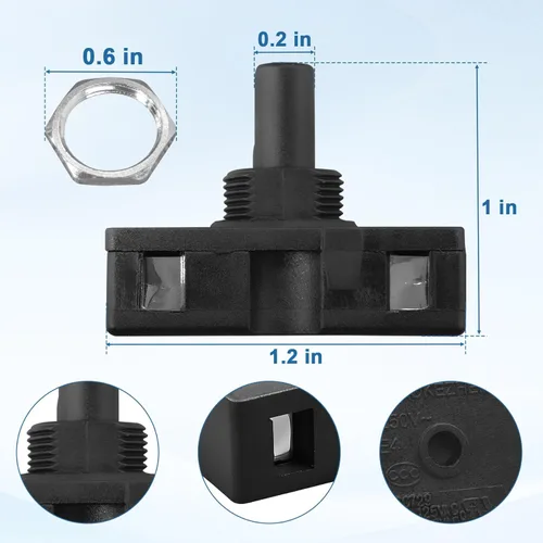 Miniatura 2 de Interruptor de luz de lámpara de campana extractora para GE WB24X10130 AP3754330 PS953546
