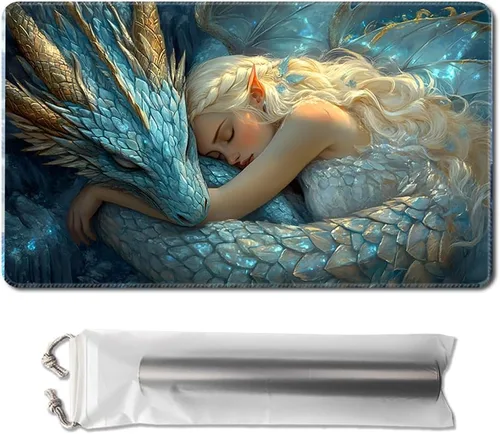 Miniatura 16 de MTG - Tapete de juego de 24 x 14 pulgadas, con parte trasera antideslizante, ideal para entusiastas de los juegos de cartas, tapete de juego TCG