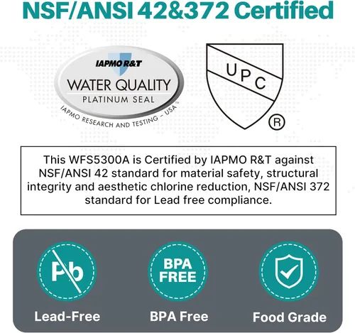 Miniatura 2 de ICEPURE WFC5300A Sistema de filtro de agua debajo del fregadero, vida ultralarga de 3 años o 22000 galones, reemplazo para el sistema de filtración