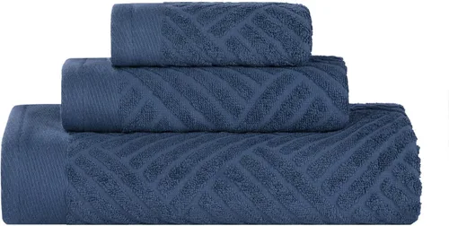 Miniatura 64 de Superior Juego de 6 toallas de 100% algodón egipcio de 500 GSM, 6 piezas, 2 caras, 2 manos, 2 toallas, ideal para baño, cocina o playa, de secado