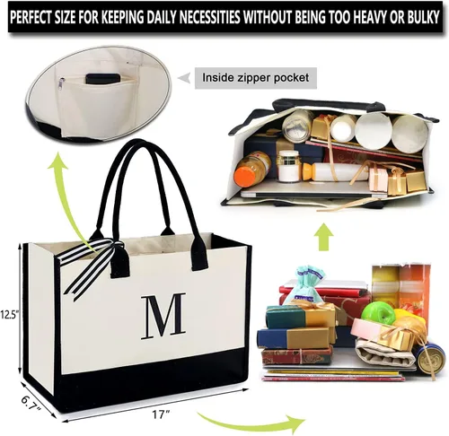 Miniatura 69 de BeeGreen Bolsa personalizada para mujeres, mamá, profesora, amigas, hermana, bolsas de regalo con bolsa de Comestic