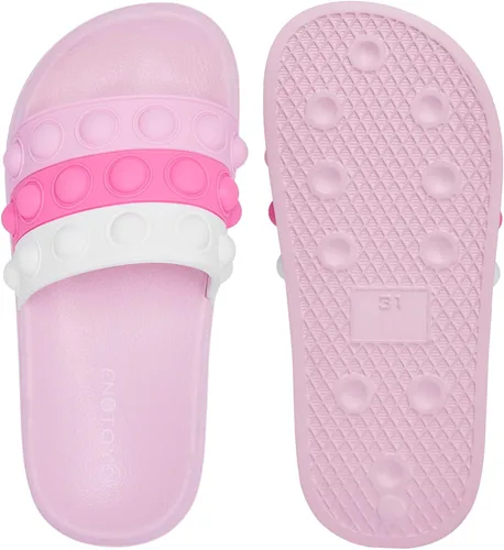 Miniatura 5 de Engtoy Sandalias para niños y niñas, unisex, ligeras, antideslizantes, puntera abierta, cómodas, para ducha, playa, divertidas sandalias