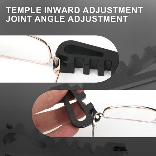 Miniatura 4 de Herramienta de ajuste de marco de lentes, doblador de marcos de lentes para brazos de patillas y almohadillas de nariz, multiherramienta recomendada