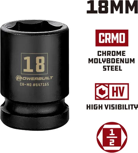 Miniatura 2 de 647165 1/2" Dr. 0.709 in Socket de impacto